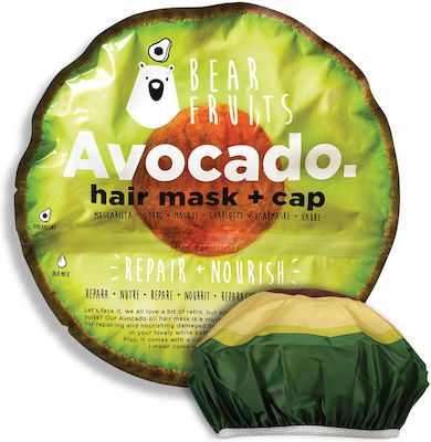 Bear Fruits Avocado Μάσκα Μαλλιών & 1 Cap για Επανόρθωση 20ml