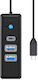 Orico Адаптер USB Хъб с 3 Порта USB 3.0 с USB-C...