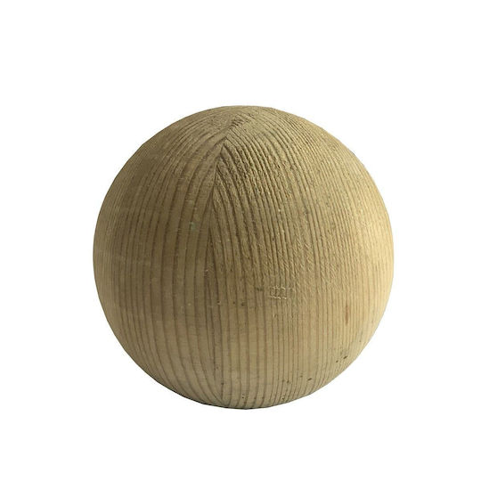 Showood No 7 Garden Fencing Beam Ball Made of Wood 7x7x7cm