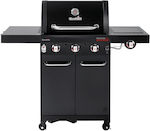 Char-Broil Professional CORE B 3 EuroFlex Gas Grill Grate 61.5cmx44.5cmcm. with 3 Grills 7.48kW and Side Burner