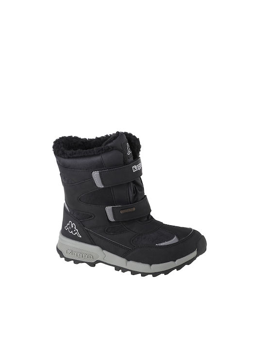 260903T-1115 T Black Kids Kappa Tex Hoop with Boots & Cekis Closure Snow Loop