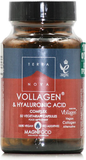 TerraNova Vollagen & Hyaluronic Acid Συμπλήρωμα για την Υγεία των Αρθρώσεων 50 φυτικές κάψουλες