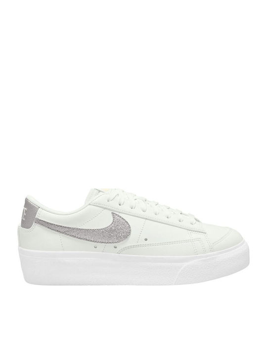 Blazer Γυναικεία Flatforms Sneakers Λευκά