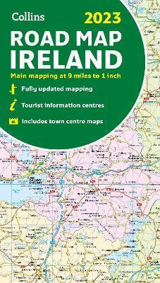 20221202165025 2023 Collins Road Map Of Ireland Folded Road Map 