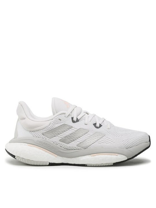 Adidas Solarglide 6 Sport Shoes Running Crystal White / Taupe Met / Carbon