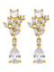 Gloria Hope Earrings Gold Plated with Stones