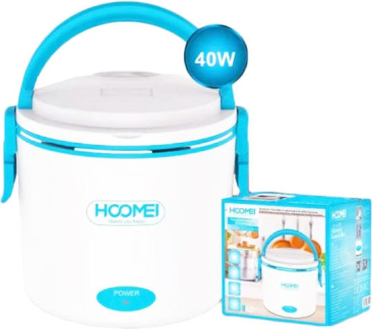 Hoomei Кутия за обяд Inox Бял 700мл 1бр