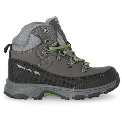 Trespass Kids Waterproof Hiking Boots Gray