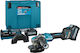Makita GA041GM201 Grinder 125mm Battery 2x4Ah