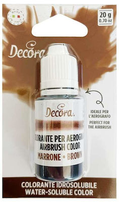 Decora Liquid Food Colouring Υδατοδιαλυτό Brown 1pcs 20gr