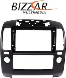 Bizzar DIN Fascia Panels 2 Din & Wiring Compatible with Screen 9" for Nissan Navara 2006-2012