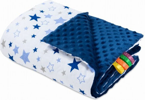 Jukki Blanket Nursery Swaddling Blankets Milky Way Velvet Blue 75x100cm