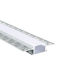 Aca Gemauert LED-Streifen-Aluminiumprofil mit Opal Abdeckung für Gipskarton 200x6.1x1.4cm