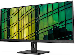 AOC U34E2M/BK VA Monitor 34" 3440x1400 με Χρόνο Απόκρισης 4ms GTG