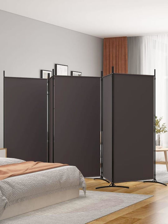 vidaXL Fabric Room Divider with 5 Panels 433x180cm