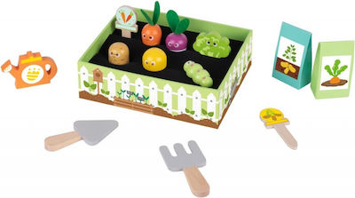 Tooky Toys Garden Toy made of Wood for 3+ Years Old 14pcs