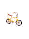 SP Souliotis Metallic Miniature Bicycle Yellow 16.5cm