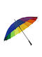 Next Kinder Regenschirm Gebogener Handgriff Regenbogen Bunt mit Durchmesser 96cm.