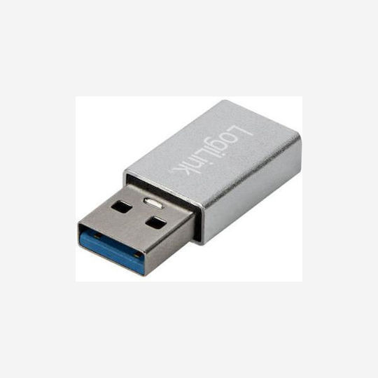 LogiLink Μετατροπέας USB-A male σε USB-C female Ασημί (AU0056)