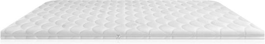Eco Sleep Ανώστρωμα Memory Χωρίς Καπιτονέ Μονό Memory Foam με Αποσπώμενο Κάλυμμα 90x190x6εκ.