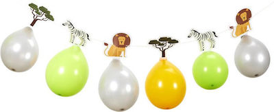 Σύνθεση με 6 Μπαλόνια Latex Πολύχρωμα