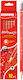 Kores Multiplication tables Pencil HB Set with Eraser Red 12pcs