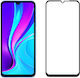 9H Full Face Tempered Glass Μαύρο (Redmi 10C)
