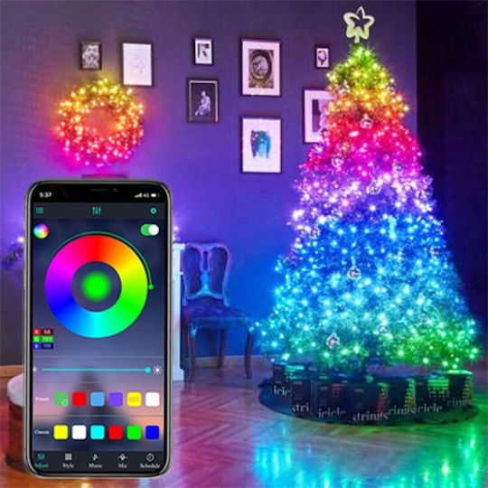 100 Lights LED 10m. Multicolor USB in String 1pcs