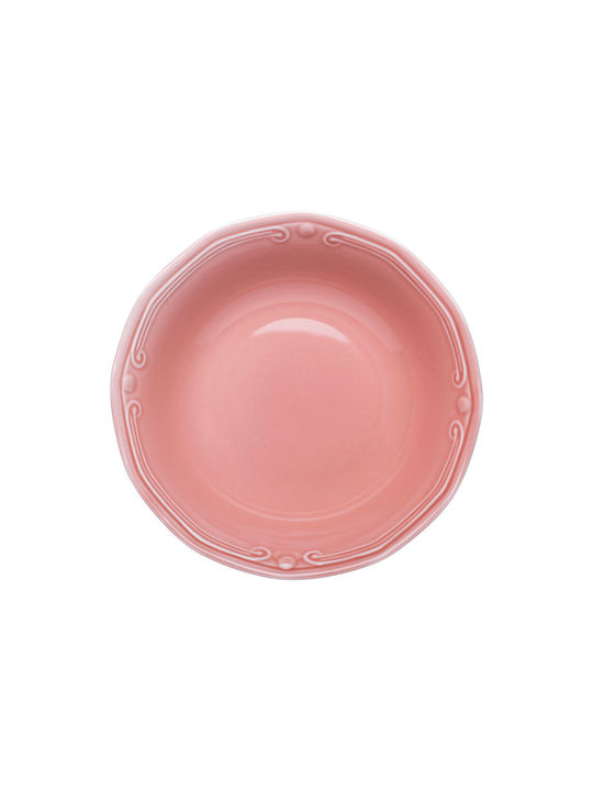 Estia Athénée Porcelain Salad Bowl Pink 23x23cm