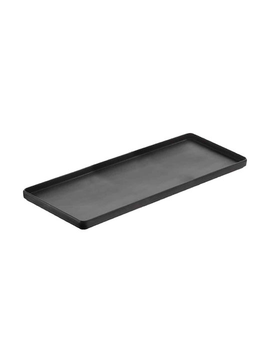Leone Platou de Servire Oval Plastic Neagră 60x20buc 1buc
