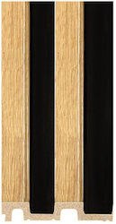 Newplan 3D Wall Panel from Plastic Black 7-26-AP001-F-A