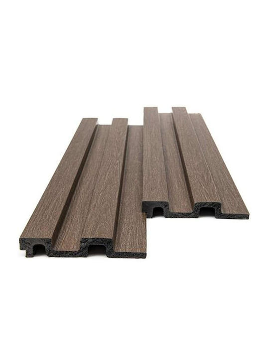 3D Πάνελ Τοίχου Αφρώδες Αυτοκόλλητο Brown Oak Κ...