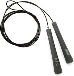 Everlast Adjustable Jump Rope with Ball Bearings Black Deluxe Speed 3.35m