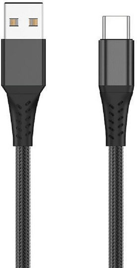 Redled USB 2.0 Cable USB-C Male - USB-A 15W Black 2m