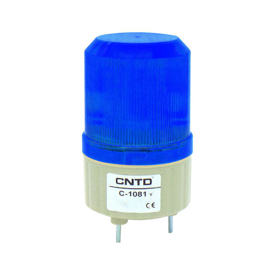 Cntd C-1081 Far de Sistem de Alarmă cu Albastru LED Lumină 24V 8.9x13.4cm