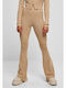 Дамско Текстил Панталон с Ластик с Bootcut Крoйка Union Beige