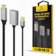 Cablexpert Μετατροπέας HDMI / USB-A male σε DisplayPort female 1τμχ A-HDMIM-DPF-02