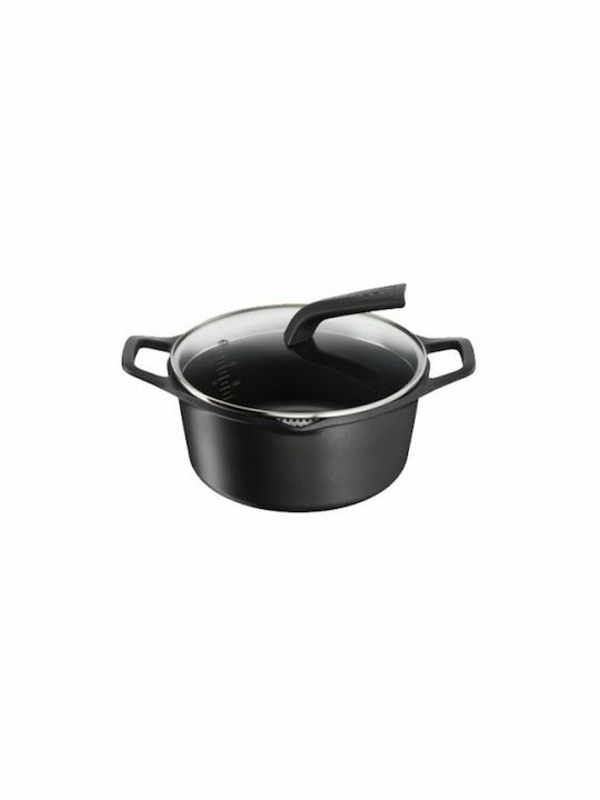 Tefal Robusto Βαθιά Κατσαρόλα από Χυτό Αλουμίνιο 20cm