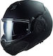 LS2 FF906 Advant Modular Helmet with Sun Visor ECE 22.06 1650gr Solid Noir KR520883