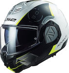 LS2 FF906 Advant Codex Modular Helmet with Sun Visor ECE 22.06 1650gr White / Black KR520886