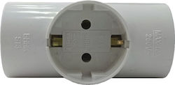Polipan T-förmiger Wandstecker 3 Steckdosen Polipan T-förmiger Wandstecker 3 Steckdosen