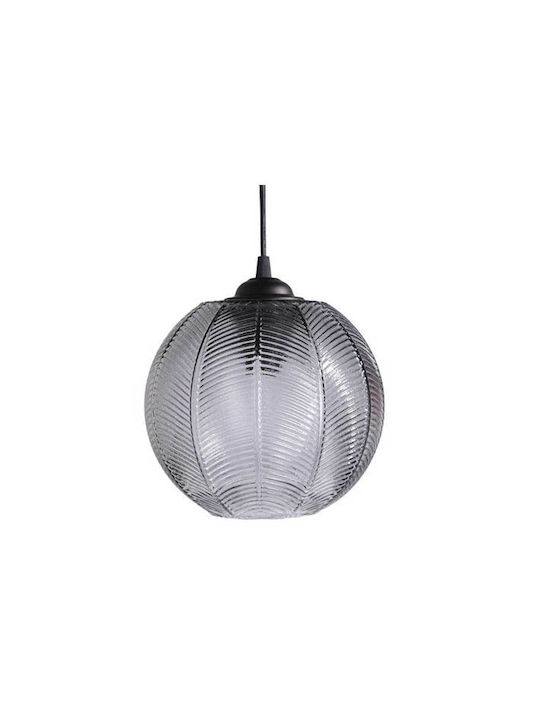 Avide Charlotte Pendant Light Gray Ball with So...