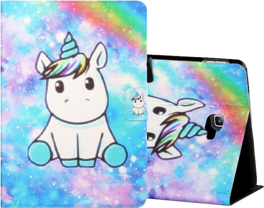 Unicorn Flip Cover Multicolor Pentru Galaxy Tab A 10.1 2016