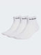 Adidas Boys 3 Pack Sport Ankle Socks White