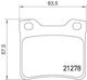 Bosch Plăcuță de frână Spate 4buc pentru Peugeot 406 / 605 / 607