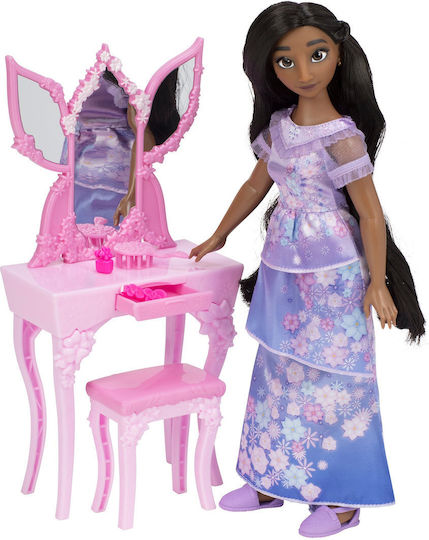 Jakks Pacific Isabela Fashion Doll & Flower Vanity Doll Set for 3+ years+ Years 30cm