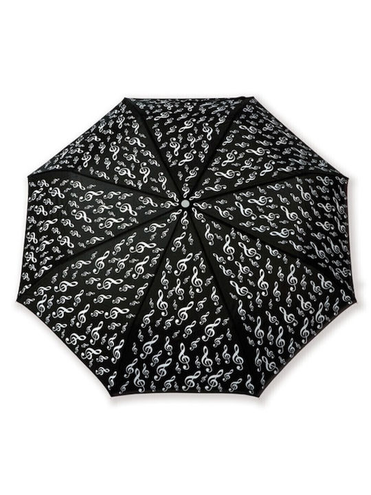 Regenschirm Schwarz Klein Kleiner Handklappschirm mit Schlüssel von SOL