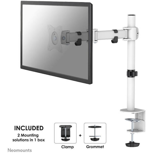 Neomounts Стойка Монитор до 30" с Рамо Бял (NM-D135WHITE)
