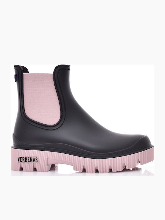 Verbenas Mae Mate Women's Short Wellies Negro/R...