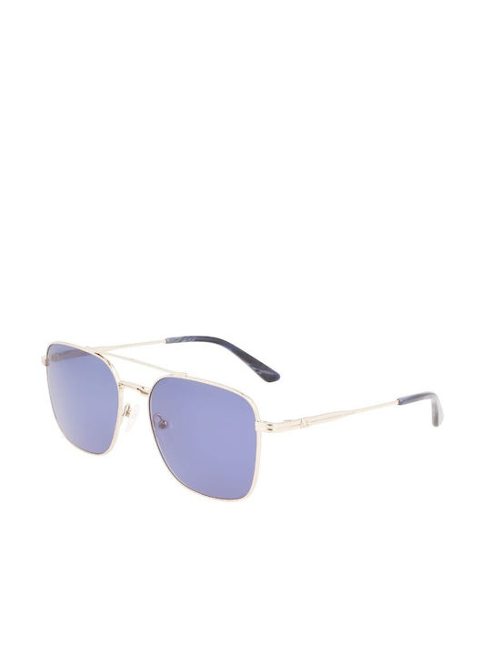 Calvin Klein Sonnenbrillen mit Gold Rahmen und Blau Linse CK22115S 717